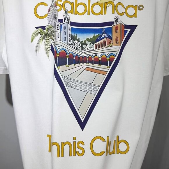 Casablanca White Short Sleeve Tee - Picture 5 of 5
